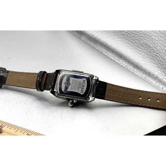 Invicta Watch Special Edition #5168 Swiss Parts Movement SS Case, Leather VTG - Picture 12 of 14